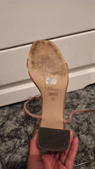 Sandalias tacón talla 38