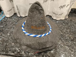 2 Sombreros Disfraz fieltro gris