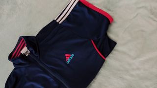 Sudadera vintage Adidas retro Navy desmontable