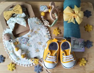 Conjunto mostaza baby