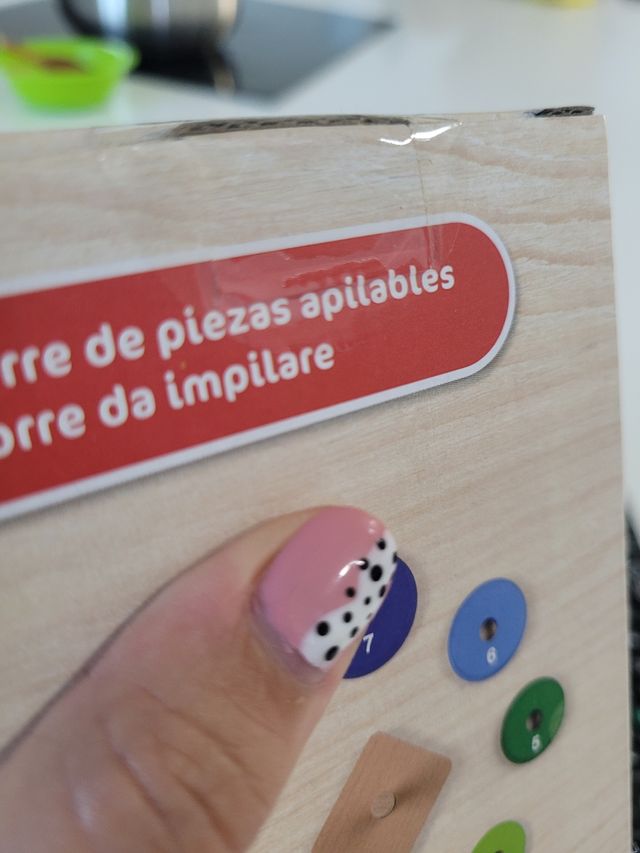 Torre de piezas apilables