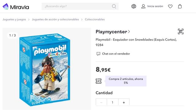 Playmobil 5 referencias nieve,ski,snow