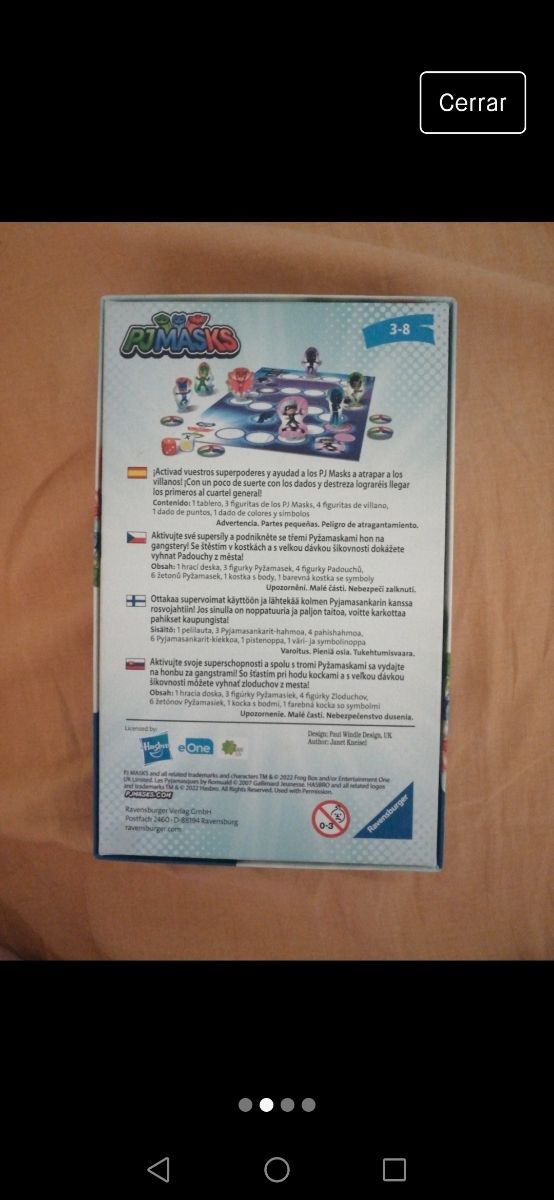 Juego de mesa PJMasks