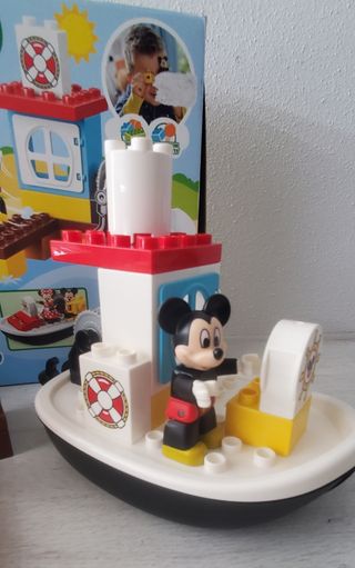 Lego duplo Mickey y Minnie en barco