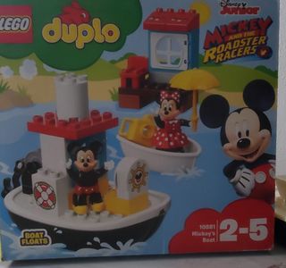 Lego duplo Mickey y Minnie en barco
