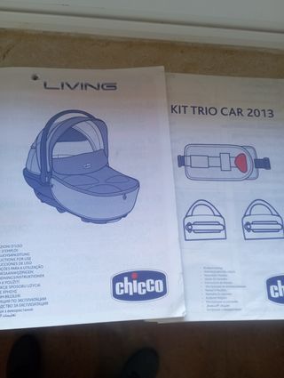trio living Chicco, silla, capazo, silla de coche