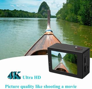 Action Cam WiFi 4K Subacquea Doppia Batteria