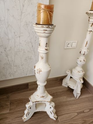 2 candelabros estilo provenzal
