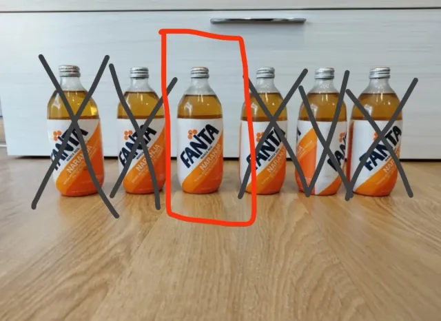 4 Botellas de Fanta años 90