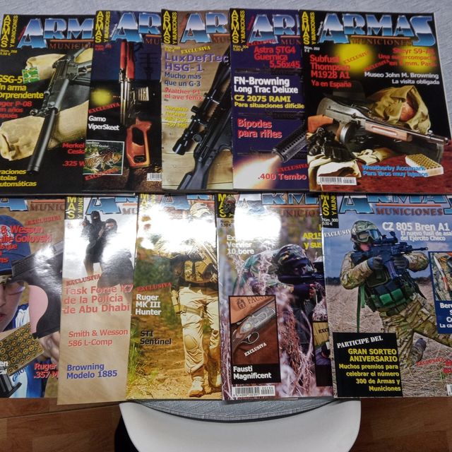 10 REVISTAS ARMAS Y MUNICIONES N5