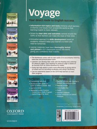 Cuadernillo inglés Voyage B1+ Escuela de Idiomas 