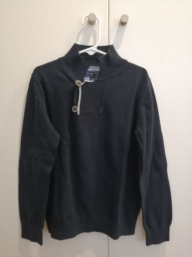 Sueter niño azul marino. Con coderas. 7