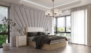 CABECERO BARATO CABEZAL 2 MESITAS DORMITORIO DÉNIA