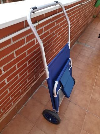 Tumbona playa con ruedas