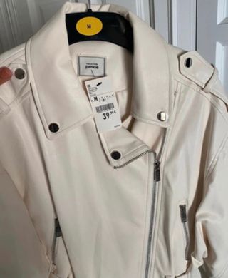 Chaqueta de piel beig 