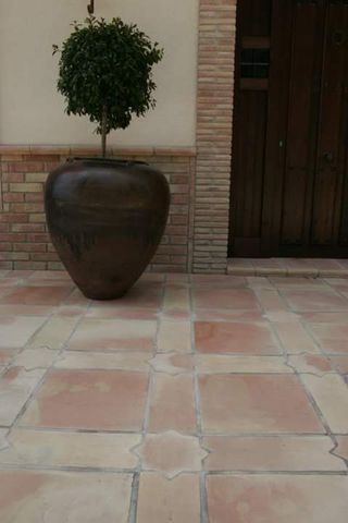 Handmade terracotta tiles