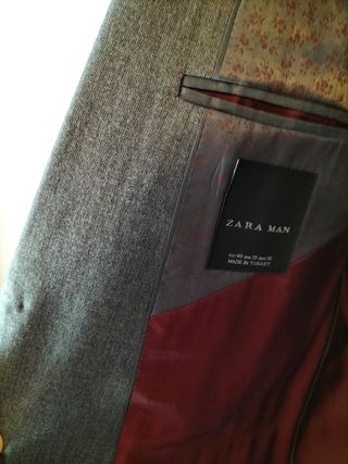 Traje Zara Man Gris