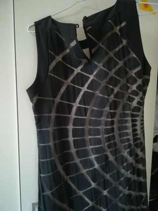 Vestido negro estilo retro
