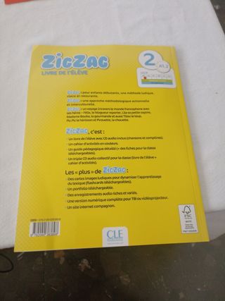 isbn 978-2-09-038389-8 Libro francés Zig Zag 2