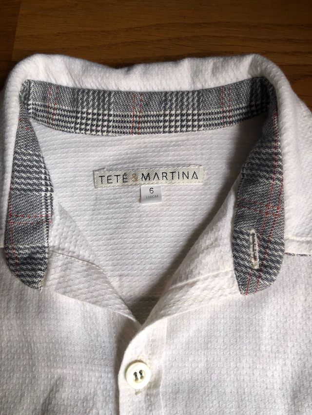 Camisa niño T.6 Ceremonia, sin usar