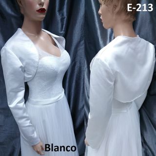 Chaqueta Raso Novia talla 40 Blanco Nat