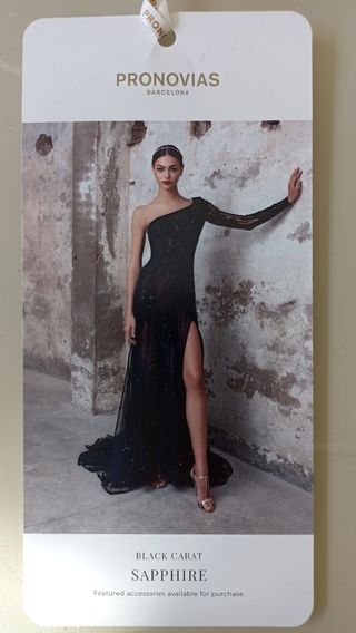 Vestido novia negro de Pronovias 