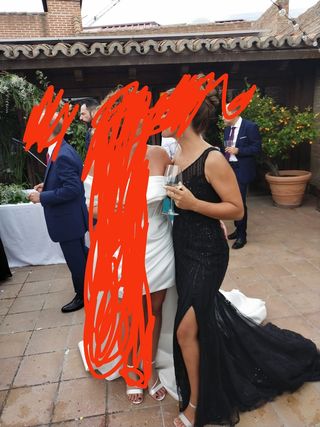 Vestido novia negro de Pronovias 