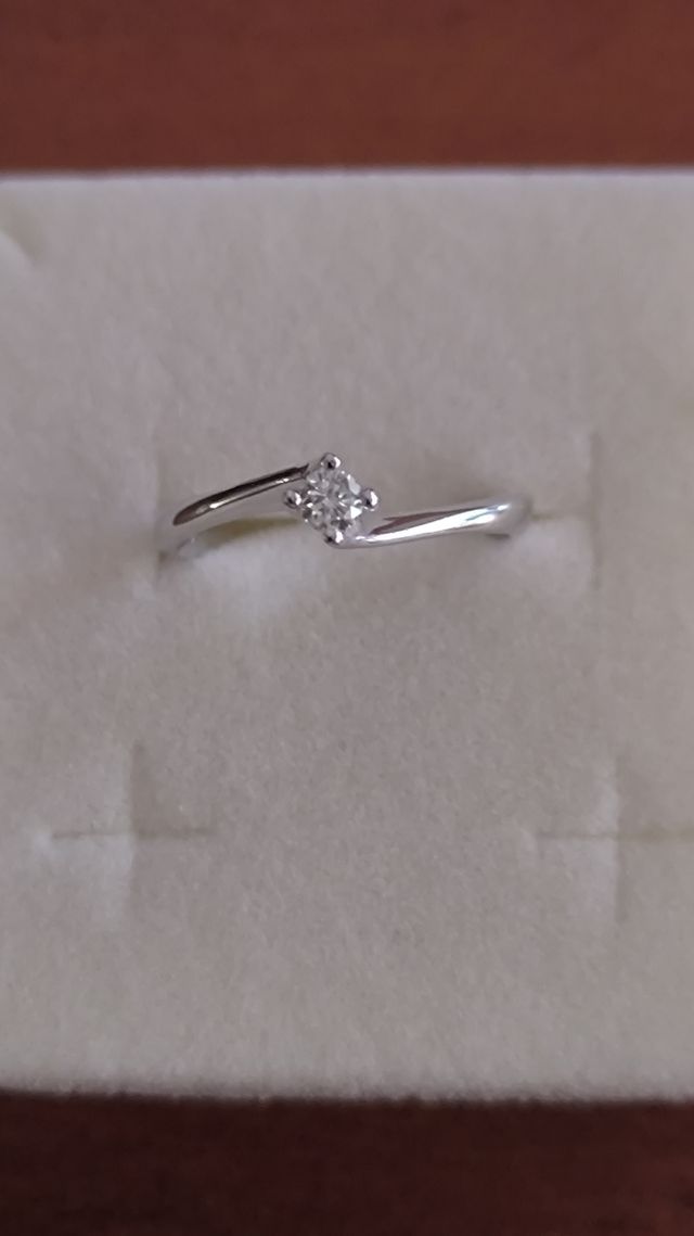 Sortija Diamante oro blanco