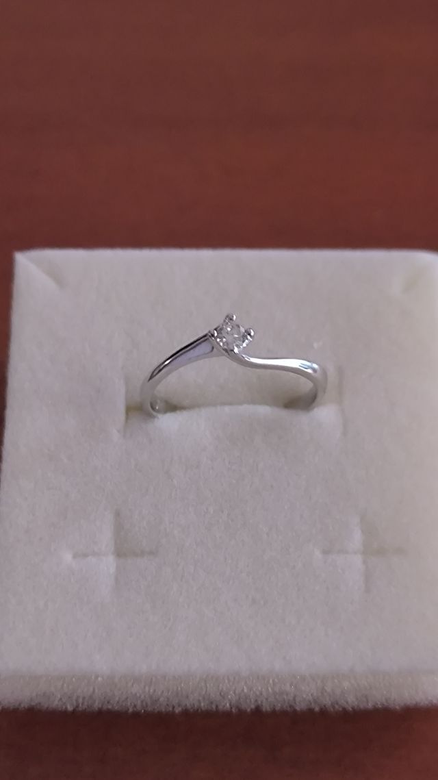 Sortija Diamante oro blanco