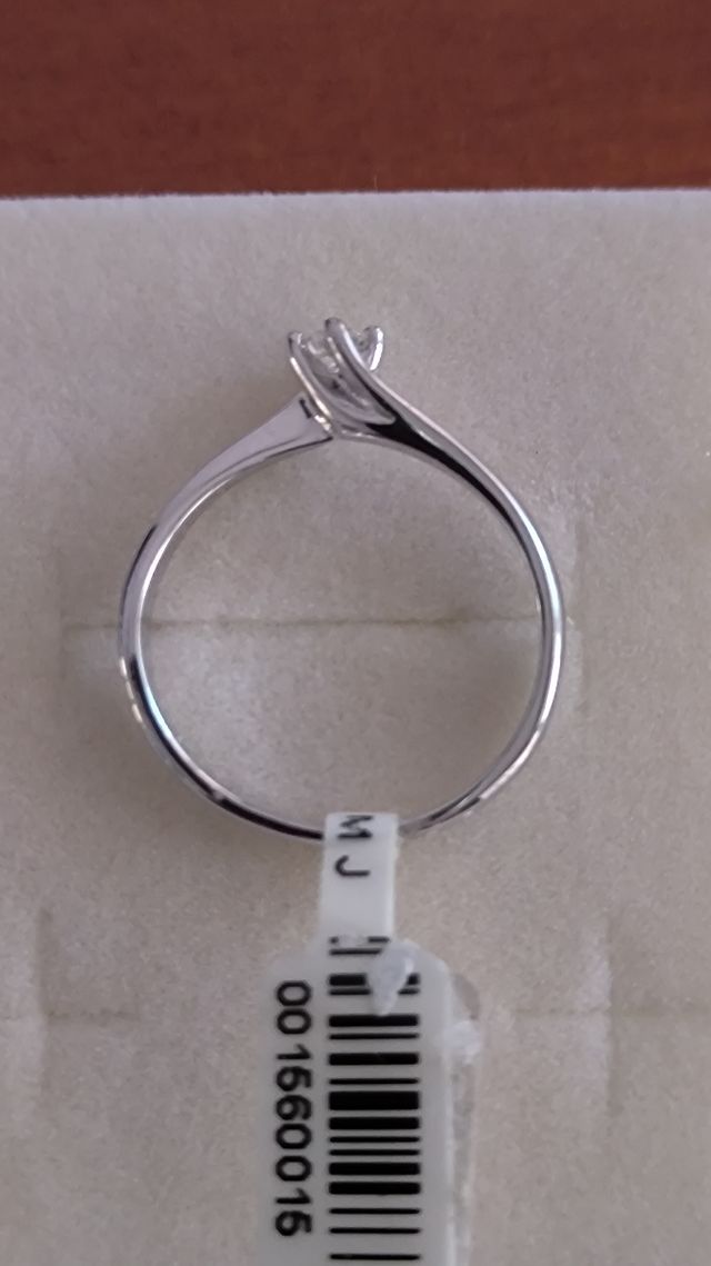 Sortija Diamante oro blanco