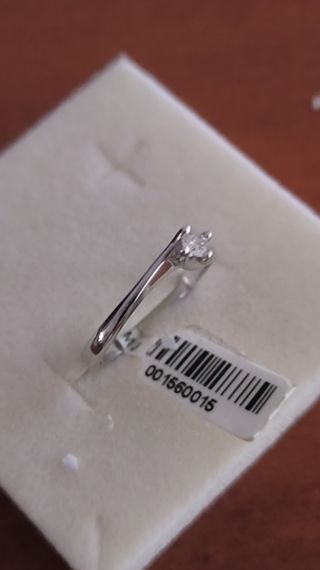 Sortija Diamante oro blanco