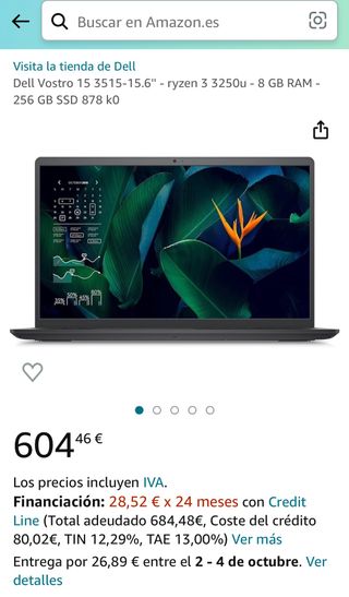 ordenador 16 GB RAM portatil dell vostro 3515