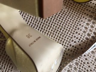 Zapatos terciopelo amarillo 38