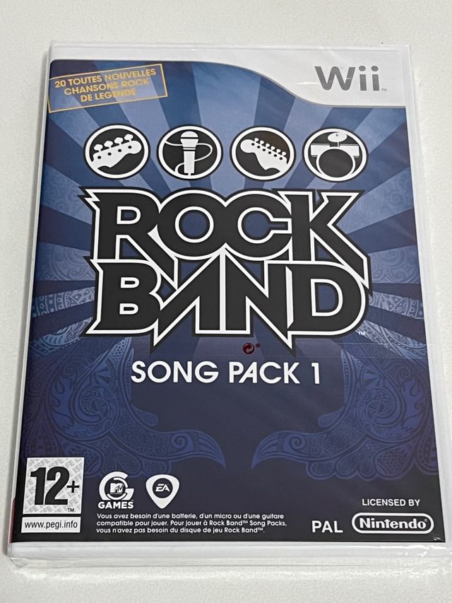 PACCHETTO DI CANZONI ROCK BAND 1 PER NINTENDO WII SIGILLATO