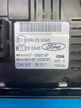 Pantalla informacion ford