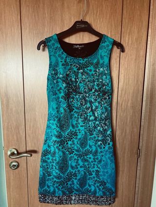 vestido turquesa