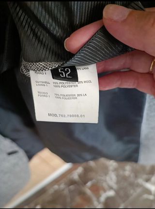 Americana hombre gris