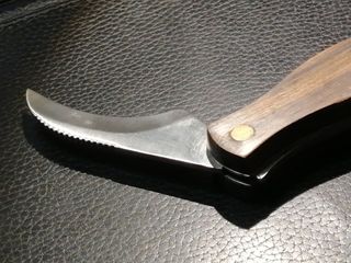 Navaja para setas con cepillo