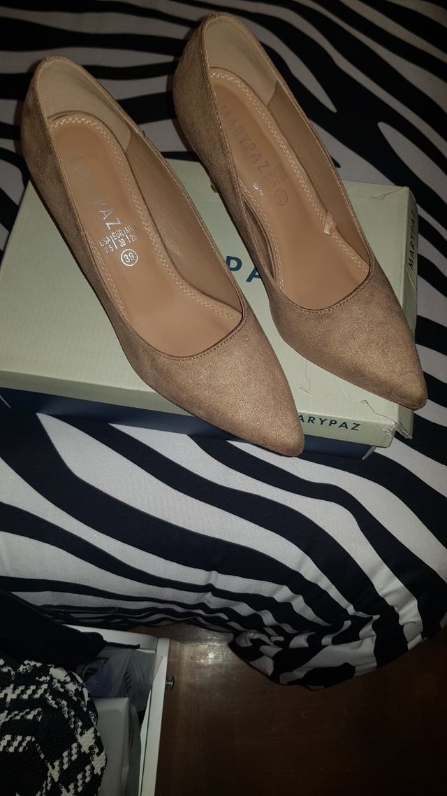 zapato 4 dedos d tacón de mary paz talla 39