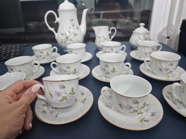 Set tazas porcelana antiguas vintage