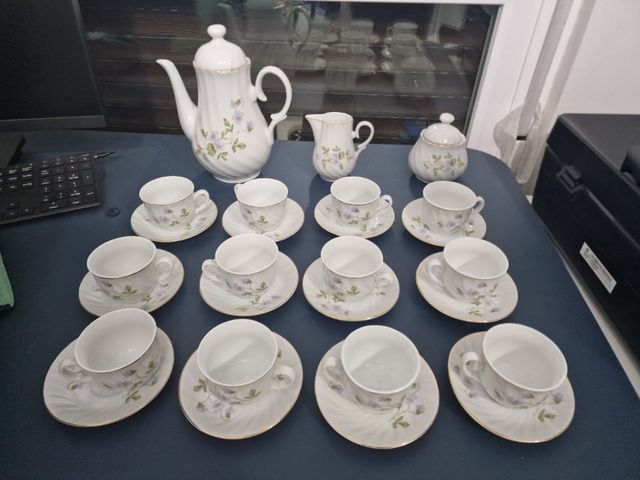 Set tazas porcelana antiguas vintage