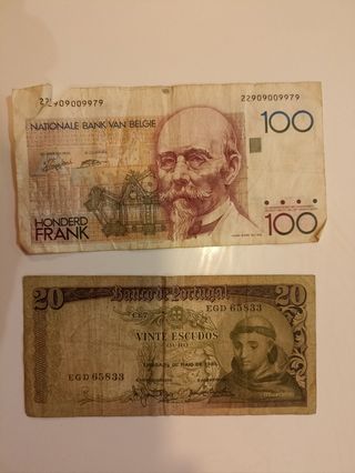 Lote billetes antiguos