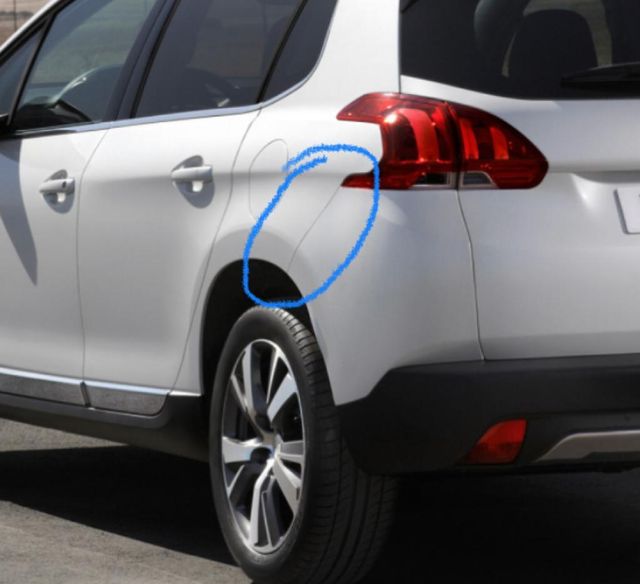 Soporte guía paragolpe Peugeot 2008