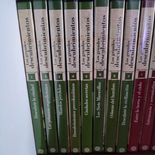 6 tomos sobre "Grandes descubrimientos" y 24 DVDs