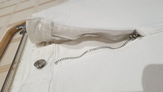 Pantalón blanco pitillo talla M