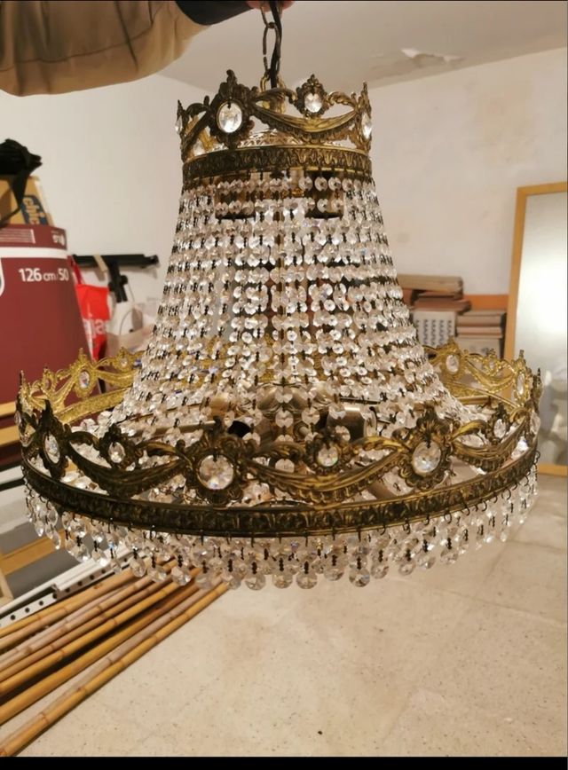 Lámpara de cristal de roca