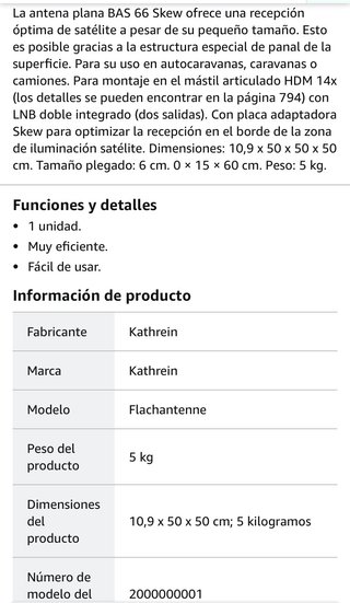 antena plana Bas 66  screw nueva