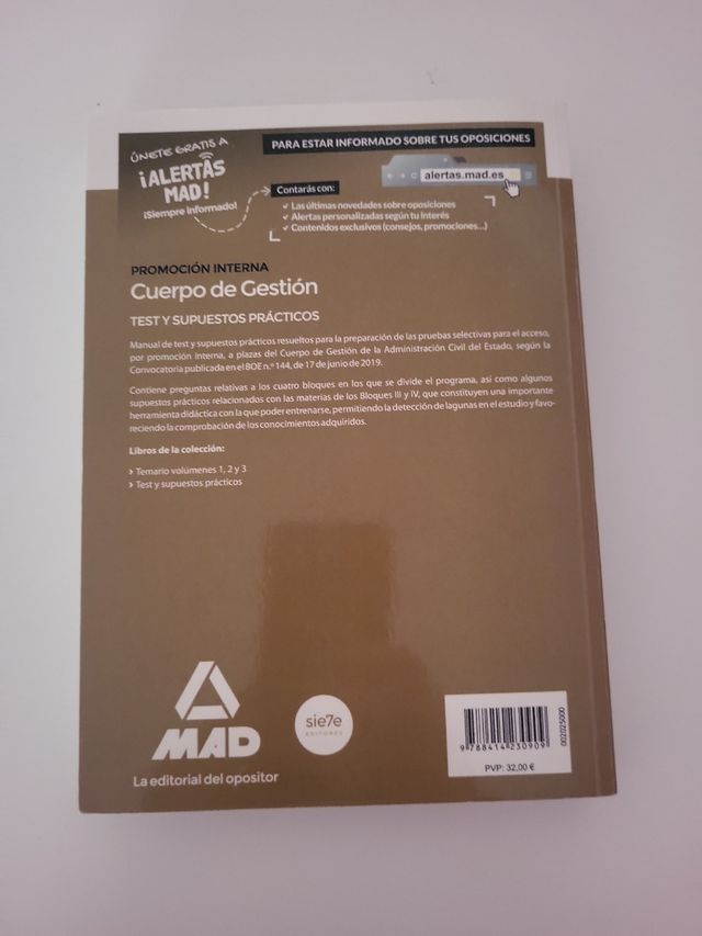 GESTION MAD. TEST Y SUPUESTOS PRÁCTICOS