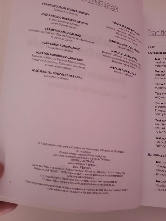 GESTION MAD. TEST Y SUPUESTOS PRÁCTICOS