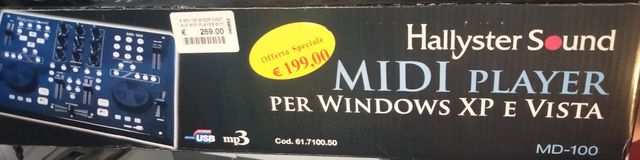 Mixer digitale Midi Player MD-100 con SW